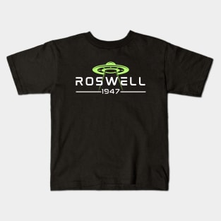 Roswell UFO 1947 - Alien Flying Saucer Crash Kids T-Shirt